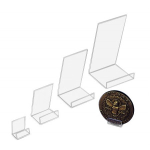 Porte livres en plexiglas - Plexiglas ép 3 mm plié à chaud - Hauteur : de 5 à 20 cm - Lot de 10 pièces