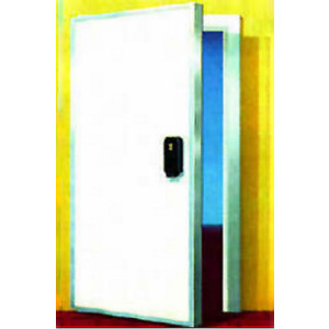 Porte pivotante isotherme positive - Bâtit fixe PVC, brise pont Thermique