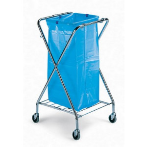 Porte sacs poubelle mobile - Dimensions porte sac (L x  l x H) en cm:  62 x 60 x 103
