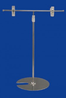 Porte visuel étiquette avec pince - Téléscopique - Dimensions : 210 - 310 - 260 mm