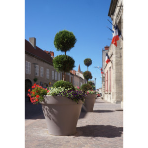 Pot de fleur rond grande taille - Capacité : 550 litres