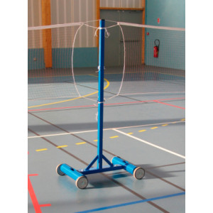 Poteaux de badminton scolaire - Hauteur totale : 1550 mm - Entraînement / Scolaire