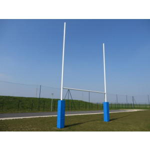 Poteaux de rugby professionnels - Hauteur hors sol : 8 ou 11 m - Aluminium Ø 120 mm - Fourreaux à sceller