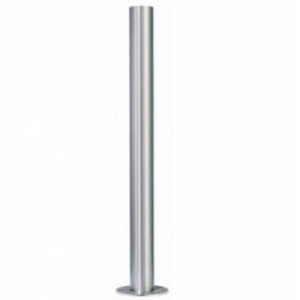 Potelet inox de protection Ø 76 mm - Hauteur hors sol : 900 mm - Diamètre : 76 mm - Acier inox - 5 têtes disponibles