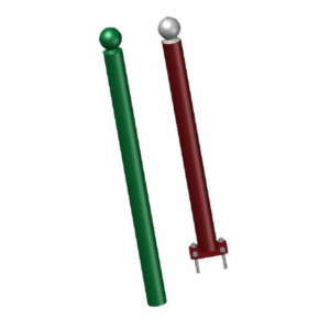 https://www.techni-contact.site/ressources/images/produits/merchandising/potelet-en-acier-tete-boule-o-76-1-mm-h-1250-mm-ep-3-17542265-1.jpg - Ø 90 mm - Ø 76,1 mm - H 1180 mm - Ep. 3