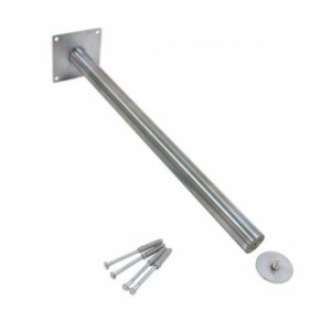 https://www.techni-contact.site/ressources/images/produits/merchandising/potence-murale-pour-panneau-publicitaire-66684229-1.jpg - Inox - Diamètre : Ø 40 mm - Longueur : 450 ou 600 mm - Fixation murale