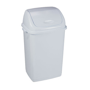 https://www.techni-contact.site/ressources/images/produits/merchandising/poubelle-a-trappe-basculante-57115472-1.jpg - Polypropylène - Capacité : 50 L - Couvercle avec trappe basculante