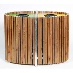 https://www.techni-contact.site/ressources/images/produits/merchandising/poubelle-de-tri-en-bois-design-53425627-1.jpg - Capacité 200 L - 2 bacs