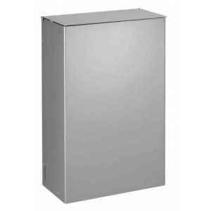 https://www.techni-contact.site/ressources/images/produits/merchandising/poubelle-murale-gris-metal-93177427-1.jpg - Capacité : 10 L ou 20 L – Avec ou Sans étrier - Gris Métal