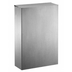 https://www.techni-contact.site/ressources/images/produits/merchandising/poubelle-murale-inox-brosse-axos-16895137-1.jpg - Capacité : 10 L ou 20 L - Inox brossé – Avec ou sans étriers