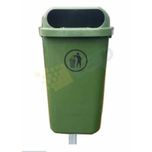 Poubelle plastique PEHD pour espaces publics - Poubelle pour extérieur collectivité capacité 50 litres