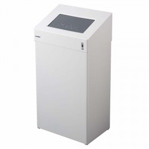 Poubelle sanitaire murale - Capacité : 18 L - Dim : H 507 x L 278 x P 183 mm - Matière : Acier inoxydable