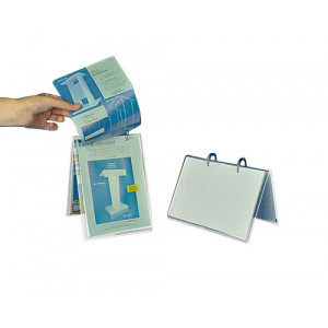 Présentoir catalogues plexi - Plexiglas épaisseur 3 mm - Format 15/21 cm à la verticale ou 21/15 cm à l'horizontal