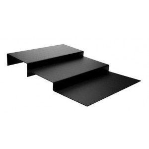 https://www.techni-contact.site/ressources/images/produits/merchandising/presentoir-escalier-pour-boulangerie-53634241-1.jpg - Taille : L.400 x P.570 mm - Hauteur de marche : 35 mm - ABS noir