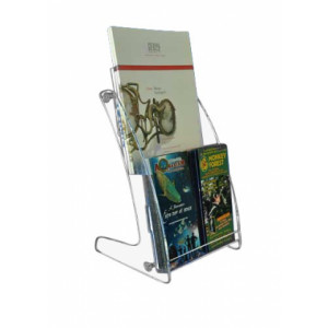 Présentoir plexi 2 cases - Plexiglas ép 5mm - Dimensions (l x P x H) 23 x 22 x 38 cm - Capacité 3 cm par étage