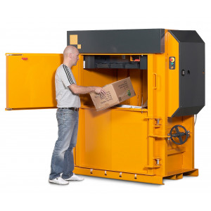 Presse carton 25 tonnes - Poids des balles de carton : 200 – 300 kg