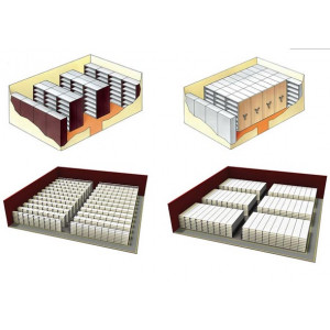 Prestation de stockage sur-mesure - Stockage sur rayonnage pour bureau et salle d'archives