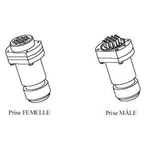 Prise électrique spéciale à 19 broches - PEF 01 019