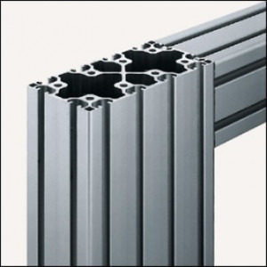 Profilé aluminium 8 160x80 léger naturel - Profilé aluminium