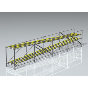 Profilé tubulaire pour structures modulaires - En aluminium