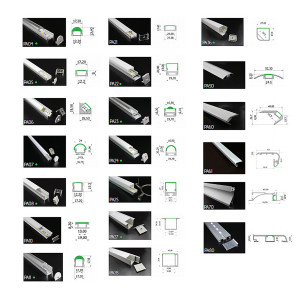 Profilés led lumineux - En aluminium - Longueur : 2 m