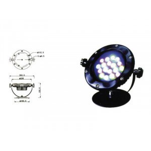 Projecteur aquatique pour professionnel - Projecteur aquatique 24w LED pour piscine