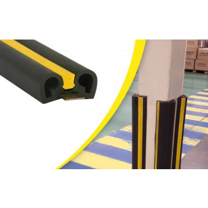 Protection d'angle de mur et rack - Longueur : 2 m - Diamètre : 95 ou 105 mm