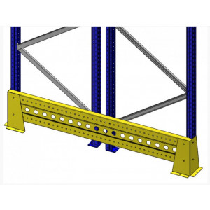 Protection échelles de rayonnage palettes - Protection métallique latérale de rack à palettes