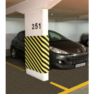 Protection murale adhésive parking - Longueurs : de 1000 à 5000 mm - Plusieurs coloris disponibles