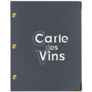Protège menu carte vins - Vendue à l'unité - Gris - 18.5 x 23.5 cm