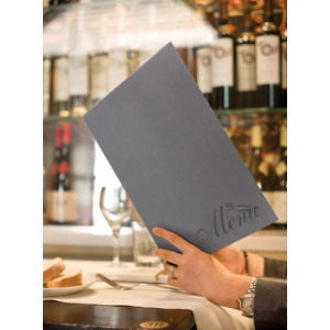 Protège menu restaurant A4 - Format : A4 - Dimensions : 36 X 26 cm  - 1 ou 2 double insert inclus