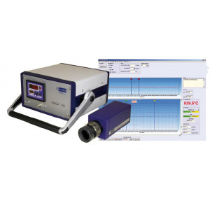 Pyromètre infrarouge spécial interface USB - Emps de réponse (t99) 10 µs -Liaison série USB