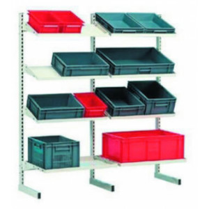 Rack de rangement pour bacs - Dimensions (L x P x H) mm : 1500 x 920 x 610