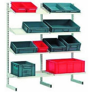 Rack de stockage pour bac - Dimensions (L x P x H) mm : 1500 x 920 x 610