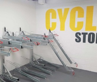 Rack vélos à double étage - Optimise l'offre de stationnement vélo