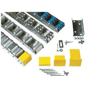 Rails à rouleaux standards - Pas disponibles (mm) : de  52 à 208