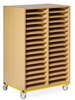 Rangement scolaire 32 casiers - Dimensions : 75,4 x 120 x 56 cm