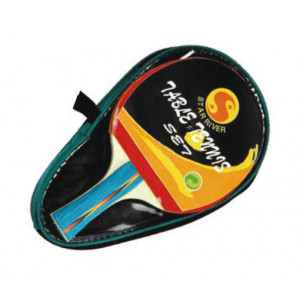 Raquette de ping-pong avec housse de protection - Poids (g) : 155