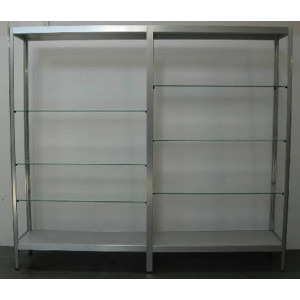 Rayonnage aluminium - Dimensions (HxLxP) cm : 200 x 204 x 43