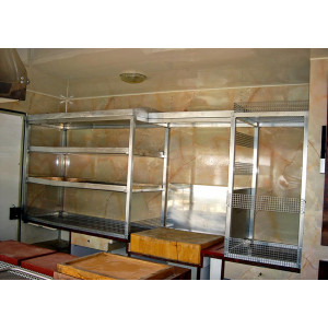 Rayonnage métalique en acier galvanisé - Rangements sur mesure : rails, casiers, armoires