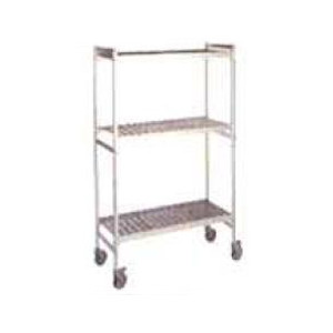 Rayonnage mobile inox - Profondeur (mm) : 360 - 460 - 560