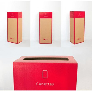 Box de recyclage canette - Contenance : 3 kilos de canettes soit environ 100 canettes