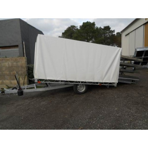 Remorque pour conteneur sur-mesure - PTC : 1100 Kg