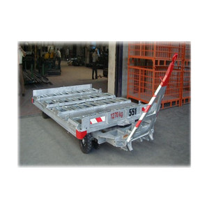 Remorque pour palette 6.8 Tonnes - Chariot pour palette sur avant train pivotant, charge maxi: 6.8T