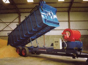 Remorque pour séchage céréales - Remorque sécheuse pour manutention agricole 