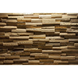 Revêtement mural en bois massif - Parement mural en bois naturel