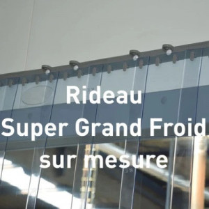 Rideaux en pvc super grand froid  - Rideaux à passage fréquent en pvc de -60°C à +15°C