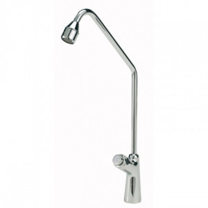 Robinet bouton poussoir 1 sortie - Inox - Bouton-poussoir - Hauteur de passage : 300 mm - 