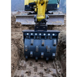 Roue de compactage pour pelles 2 à 50 tonnes - Roue de compactage avec platine boulonnée pour montage toutes attaches rapides