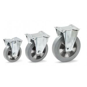 https://www.techni-contact.site/ressources/images/produits/merchandising/roue-fixe-a-bandage-caoutchouc-elastique-bleu-gris-13362234-1.jpg - Armature en tôle d'acier galvanisée - Ø 125, 160 ou 200 mm - Jante en aluminium